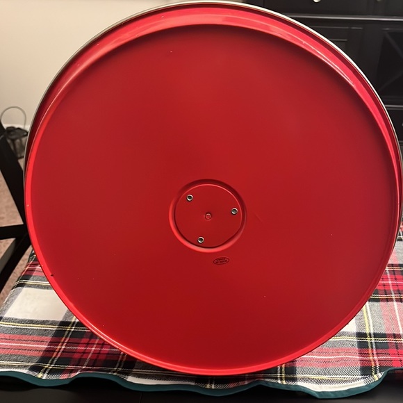 3 Tiered Red Metal Storage Solution - Picture 3 of 4